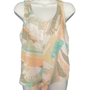 Prana tank top leaves